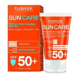 Floslek Sun Care Oil-Free krem tonujący skóra mieszana i tłusta SPF50+ 50ml