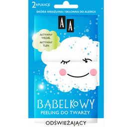 AA Chmurka bąbelkowy peeling do twarzy odświeżający 2x4ml