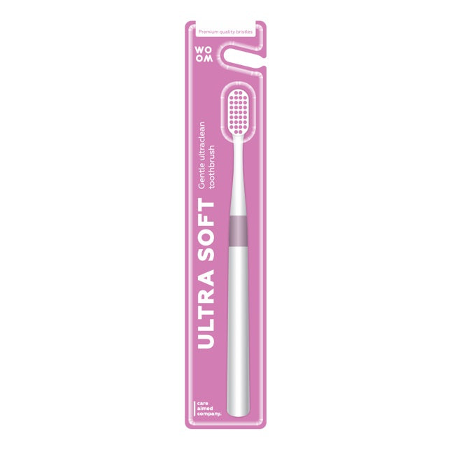 Woom Ultra Soft Ultraclean szczoteczka do mycia zębów głęboko czyszcząca Pink