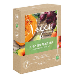 LOMI LOMI 7 Vegan Sheet Mask Set zestaw vegańskich maseczek w płachcie 7szt.