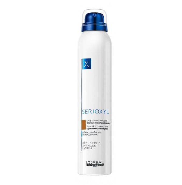 L'Oreal Professionnel Serioxyl Volumising Coloured Spray koloryzujący spray zwiększający objętość włosów Light Brown 200ml