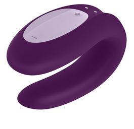 Satisfyer Double Joy Partner Vibrator wibrator dla par sterowany aplikacją Violet