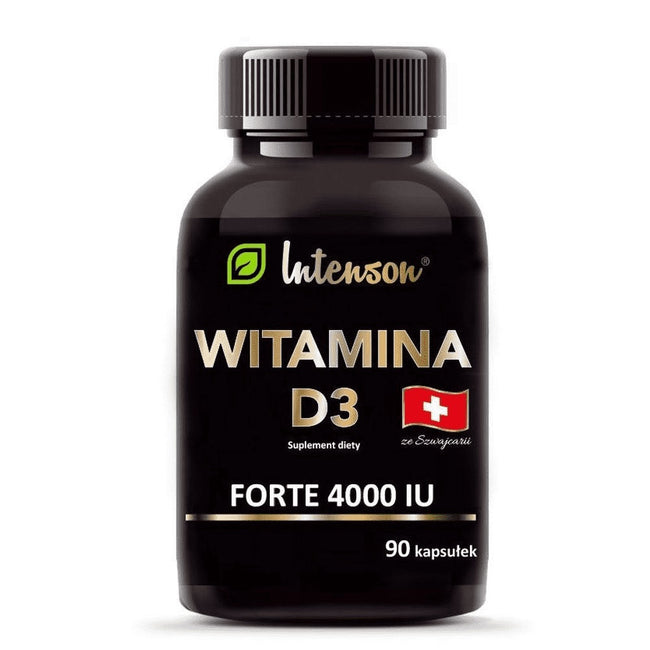 Intenson Witamina D3 4000 IU suplement diety 90 kapsułek