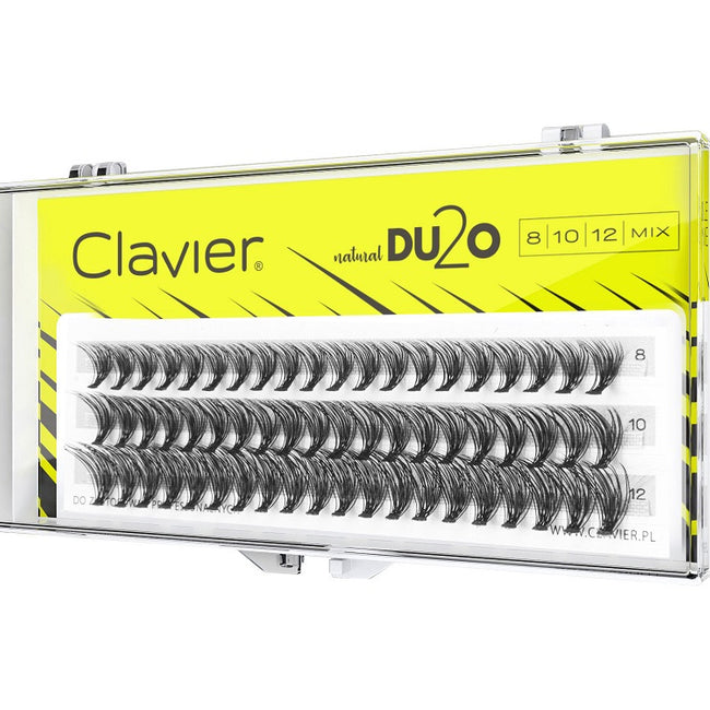 Clavier DU2O Double Volume MIX kępki rzęs 8mm-10mm-12mm