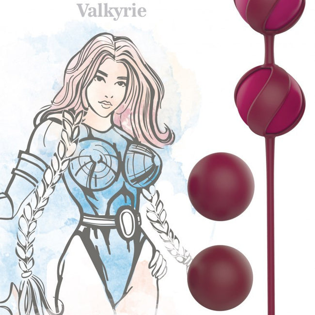 Lola Games Love Story Valkyrie zestaw kulek dopochwowych Wine Red