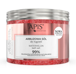 APIS Arbuzowe Orzeźwienie aromatyczna sól do kąpieli z ekstraktem z arbuza i melona 650g