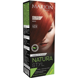 Marion Natura Styl farba do włosów 675 Miedź 80ml + odżywka 10ml