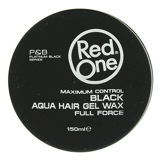 Red One Aqua Hair Gel Wax Full Force wosk do włosów Black 150ml