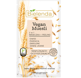 Bielenda Vegan Muesli Moisturizing & Cleansing 2w1 maseczka + peeling nawilżająco-oczyszczająca 8g