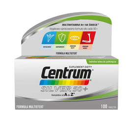 Centrum Silver 50+ witaminy suplement diety 100 tabletek