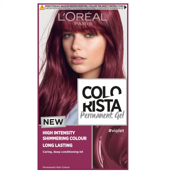 L'Oreal Paris Colorista Permanent Gel trwała farba do włosów #violet