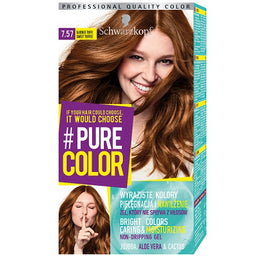 Schwarzkopf #Pure Color farba do włosów w żelu trwale koloryzująca 7.57 Słodkie Toffee