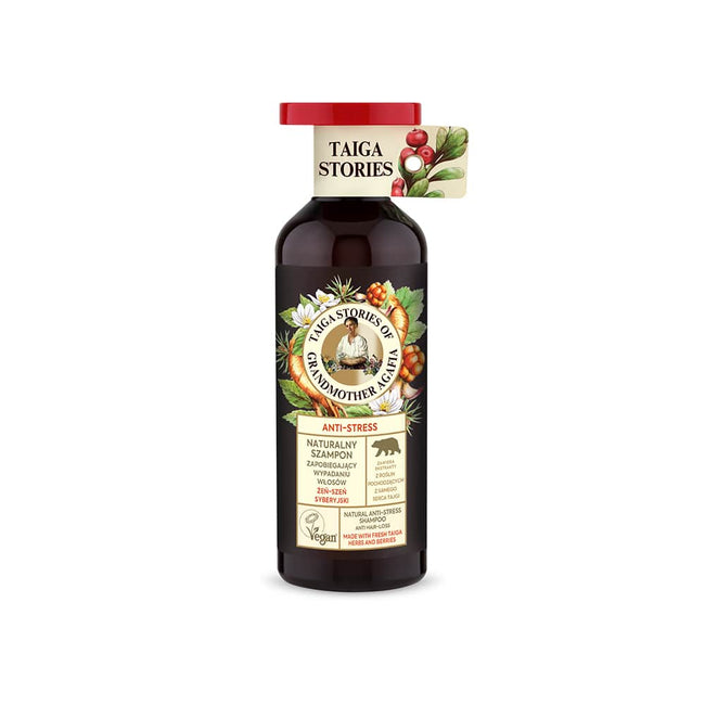 Bania Agafii Tajga Stories naturalny szampon zapobiegający wypadaniu włosów żeń-szeń syberyjski 500ml