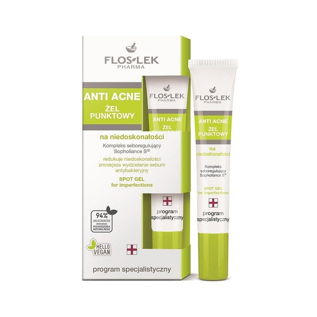 Floslek Anti Acne żel punktowy na niedoskonałości 20ml