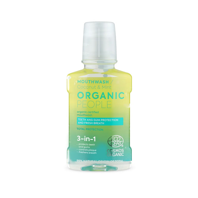 Organic People Mouthwash płyn do płukania jamy ustnej Coconut & Mint 250ml