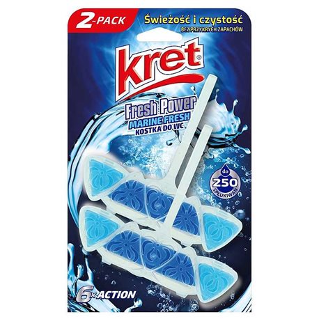 Kret Fresh Power zawieszka do WC Marine Fresh 2x40g