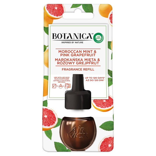Air Wick Botanica wkład do elektrycznego odświeżacza Marokańska Mięta & Różowy Grejpfrut 19ml