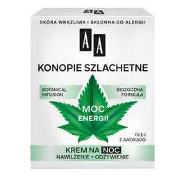 AA Moc Roślin konopie szlachetne 30+ krem na noc 50ml