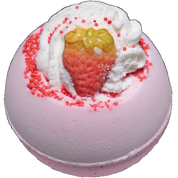 Bomb Cosmetics Strawberry Sunrise Bath Blaster musująca kula do kąpieli 160g