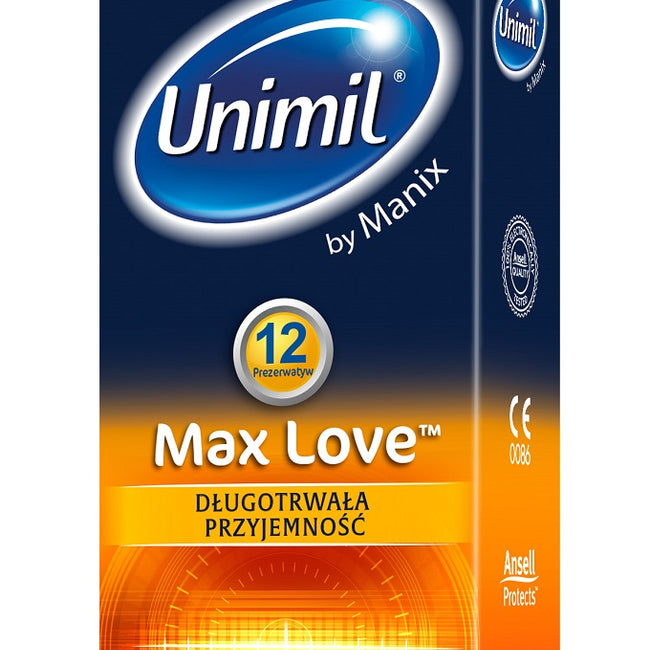 Unimil Max Love lateksowe prezerwatywy 12szt