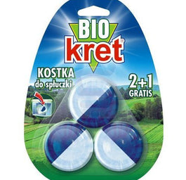 Kret Bio kostka do spłuczki z aktywatorem enzymatycznym (3 x 50g)