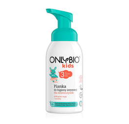 OnlyBio Kids pianka do higieny intymnej dla dziewczynek od 3. roku życia 300ml