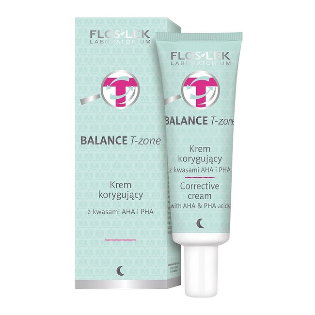 Floslek Balance T-Zone krem korygujący z kwasami AHA i PHA 50ml