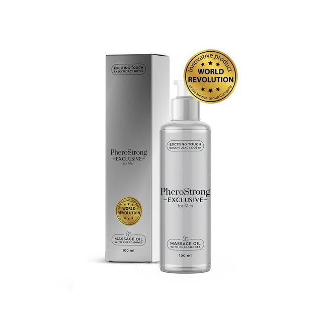 PheroStrong Exclusive For Men Massage Oil With Pheromones olejek do masażu z feromonami 100ml