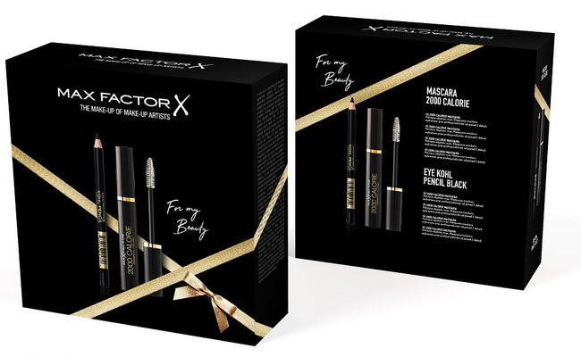 Max Factor The Make-Up zestaw 2000 Calorie Mascara tusz do rzęs Black 9ml + Eye Kohl Pencil kredka do oczu Black 4g