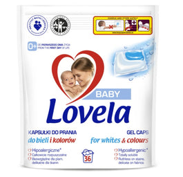 Lovela Baby hipoalergiczne kapsułki do prania do bieli i kolorów 36szt.