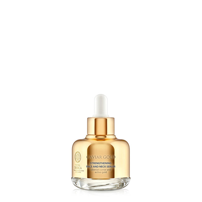 Natura Siberica Caviar Gold Strengthening Face And Neck Serum wzmacniające serum do twarzy i szyi 30ml