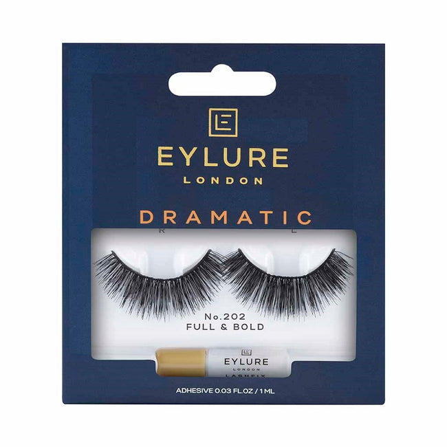 Eylure Dramatic Lashes sztuczne rzęsy z klejem efekt teatralny No. 202