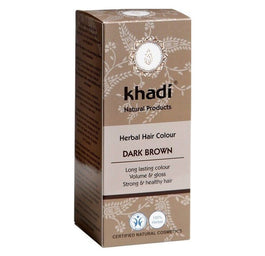 Khadi Herbal Hair Colour henna do włosów Ciemny Brąz 100g