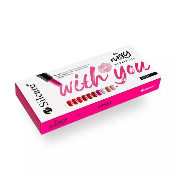 Silcare Flexy With You Hybrid Gel zestaw lakierów hybrydowych 10x4.5g