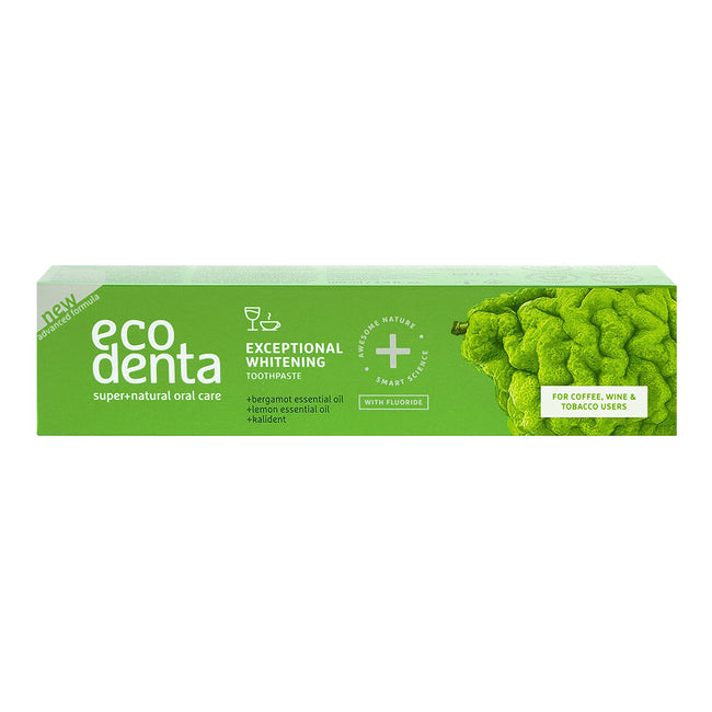 Ecodenta Exceptional Whitening Toothpaste wybielająca pasta do zębów z olejkiem eterycznym z bergamotki i kalidentem 100ml
