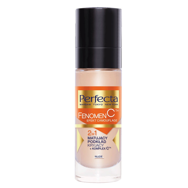 Perfecta Make-Up Fenomen C matujący podkład kryjący + komplex C™ 2w1 01 Nude 30ml