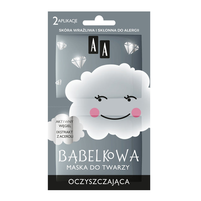 AA Chmurka Bąbelkowa maska do twarzy oczyszczająca 8ml