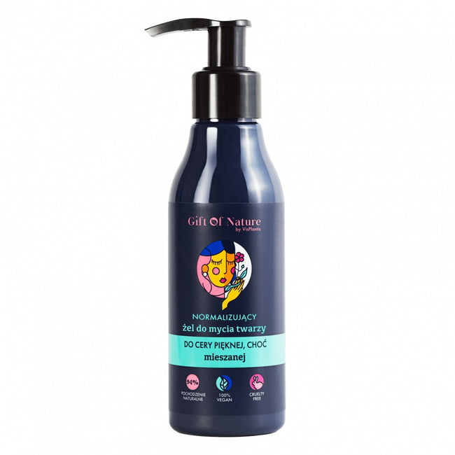 Gift of Nature Normalizujący żel do mycia twarzy do cery mieszanej 150ml