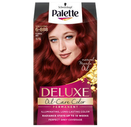 Palette Deluxe Oil-Care Color farba do włosów trwale koloryzująca z mikroolejkami 575 (6-888) Intensywna Czerwień