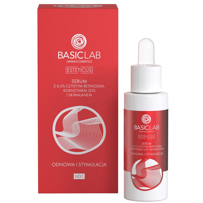 BasicLab Esteticus serum z czystym retinolem 0.5% Odnowa i Stymulacja 30ml