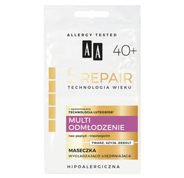 AA Technologia Wieku 5Repair 40+ Multi Odmłodzenie maseczka wygładzająco-ujędrniająca 2x4ml