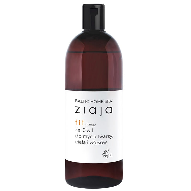 Ziaja Baltic Home Spa Fit żel 3w1 do mycia twarzy ciała i włosów Mango 500ml