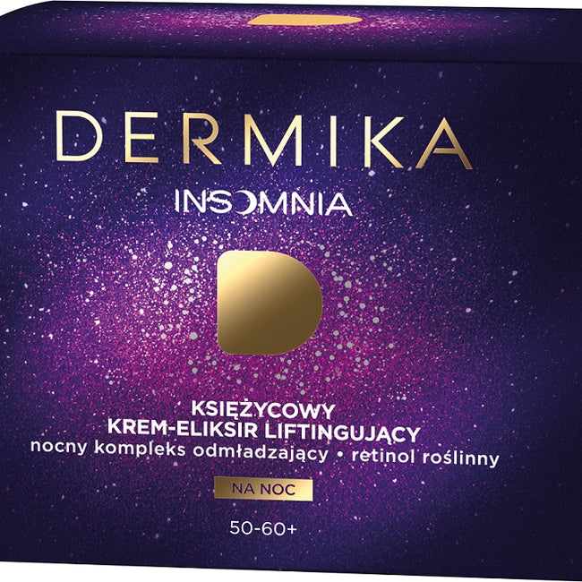 Dermika Insomnia 50-60+ księżycowy krem-eliksir liftingujący na noc 50ml