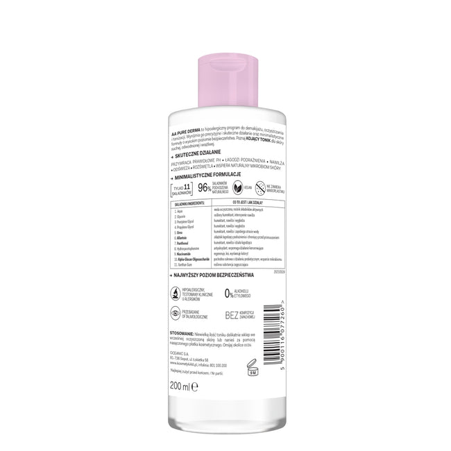 AA Pure Derma kojący tonik 200ml