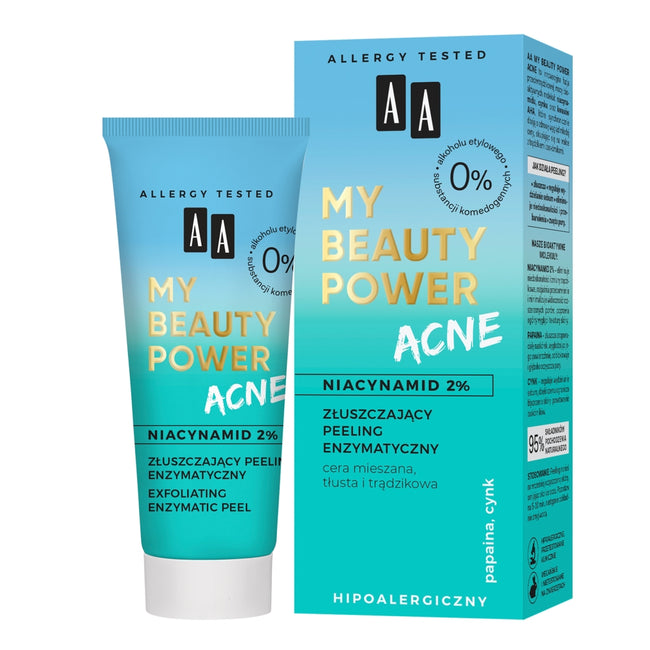 AA My Beauty Power Acne złuszczający peeling enzymatyczny 40ml