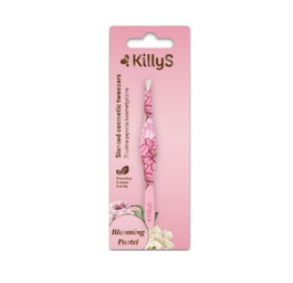 KillyS Blooming Pastel Slanted Cosmetic Tweezers skośna profilowana pęseta kosmetyczna