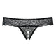 Obsessive Miamor Crotchless Thong stringi otwarte Black S/M