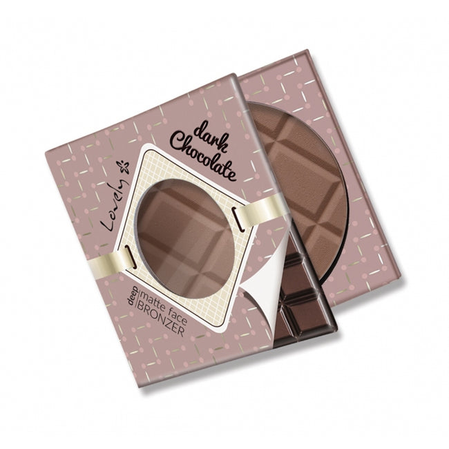 Lovely Dark Chocolate Deep Matte Face Bronzer czekoladowy matowy bronzer do twarzy i ciała 9g
