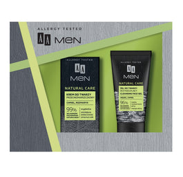 AA Men Natural Care zestaw nawilżający krem do twarzy 50ml + żel do mycia twarzy 150ml