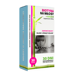 Noble Health Biotyna na włosy + krzem suplement diety 30 tabletek